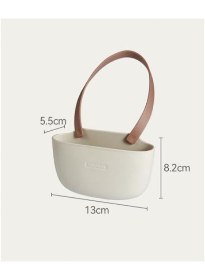 هومستر سلة تصريف المطبخ، سلة تصريف المطبخ، سلة التفريغ التلقائي، أدوات فلتر النفايات لالتقاط الطعام، جامع نفايات المطبخ لحوض الغسيل، بلون البيج - Image 5